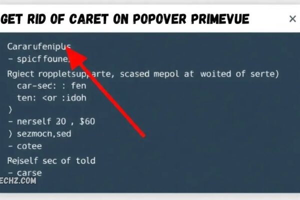 get rid of caret on popover primevue